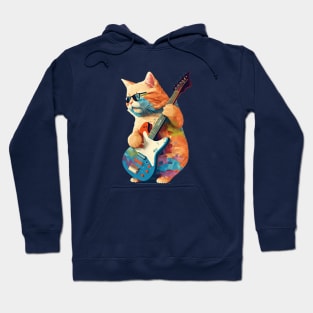 Rockin’ Feline: A Guitar-Shredding Cat Hoodie